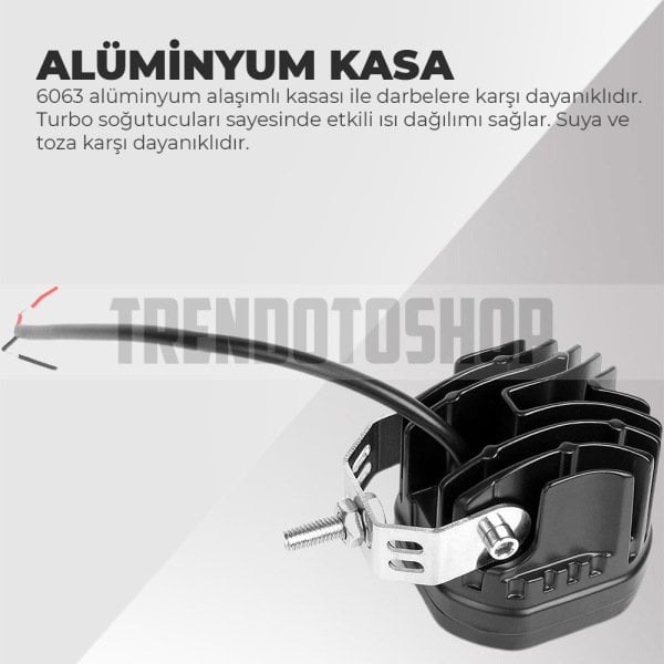 40w Baja Style 8 Cm Ultra Parlak Led Projektor Off Road 2 Adet