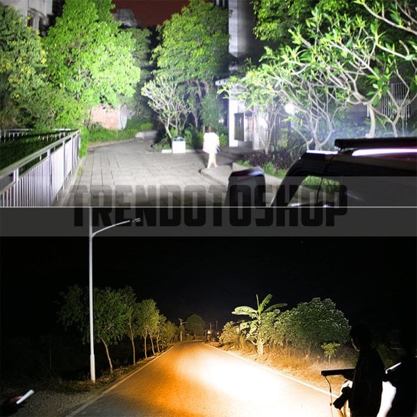 360W 95 Cm Çift Sıra 5 Modlu Turuncu Beyaz Off Road Led Bar