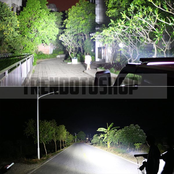 Off Road 3 Sıra 270W Çift Modlu Led Lamba Beyaz Ve Turuncu Flaşlı 56 cm