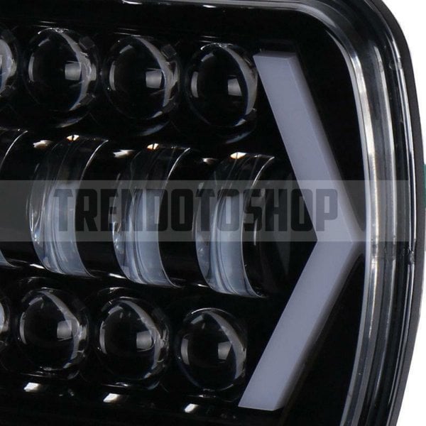5''x 7'' 55W Melek Göz H4 LED Kare Far