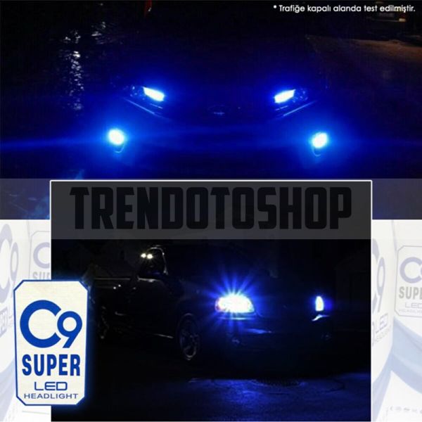 C9 Deli Mavi Led Xenon Far Ampulü 9005