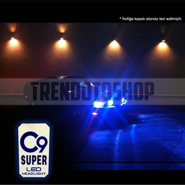 C9 Deli Mavi Led Xenon Far Ampulü 9005