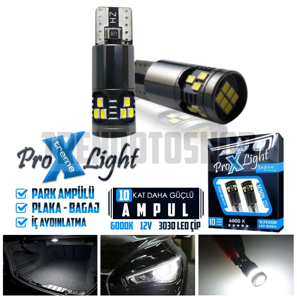 T10 Dipsiz CREE CANBUS LED Park Ampülü