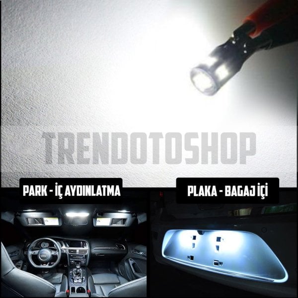 T10 Dipsiz CREE CANBUS LED Park Ampülü