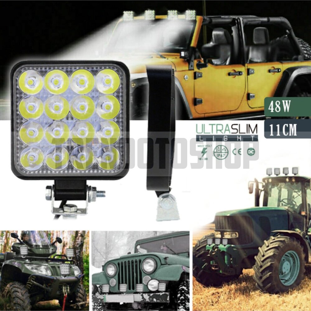16 LED Çalışma Lambası 11 cm 24W