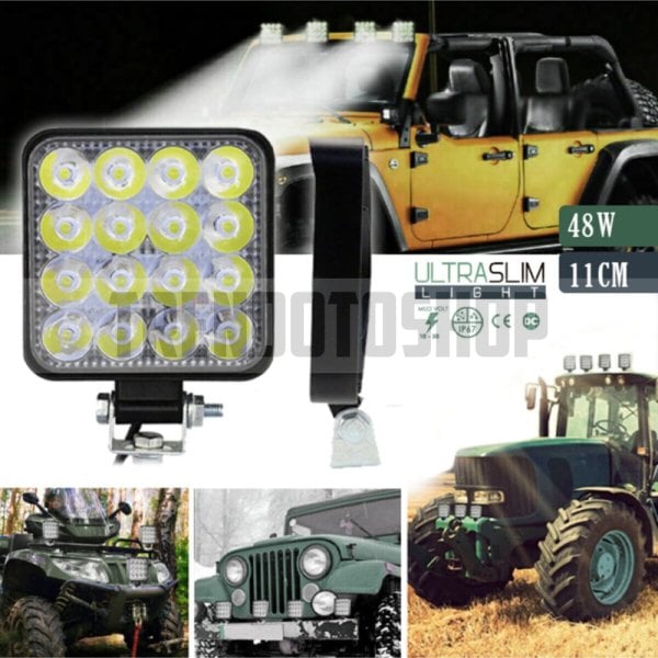 16 LED Çalışma Lambası 11 cm 24W