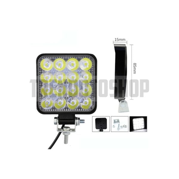 16 LED Çalışma Lambası 11 cm 24W