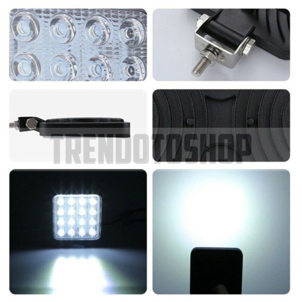 16 LED Çalışma Lambası 11 cm 24W