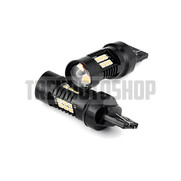 T20 W21 5w 7443 Canbus Gündüz Farı Sinyal Sis Geri Vites Ampulü 21 Led 3030 Smd Led Çip TEK DUY BEYAZ