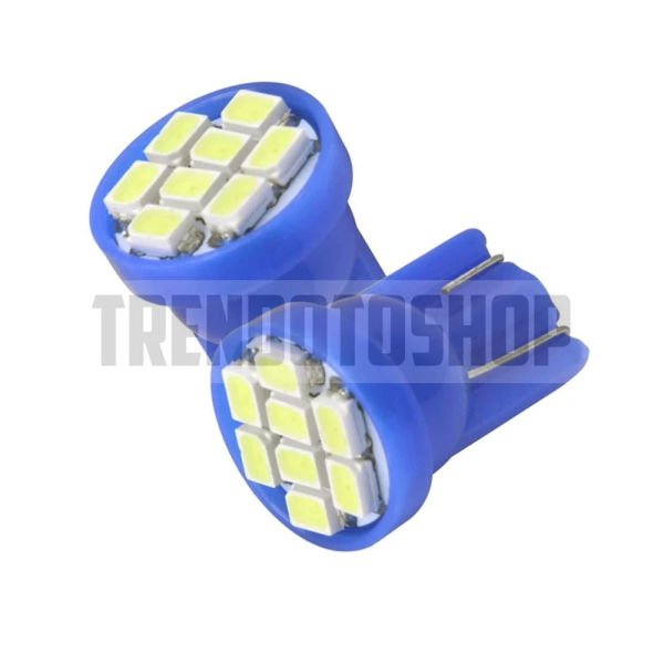 T20 W5w Dipsiz Led Park Ampülü Oto Iç Aydınlatma Plaka Ampulü BUZMAVİ