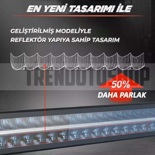 Superior Mystique 105 cm 450W Amber-Beyaz Angel Off Road Led Bar