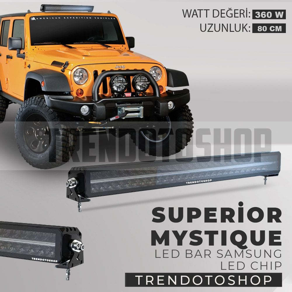 Superior Mystique 105 cm 450W Amber-Beyaz Angel Off Road Led Bar