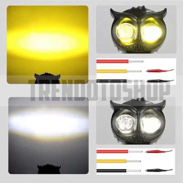Çift Renk 60w Özel Tasarım Owl Off Road Amber-Beyaz Off Road Led Sis Lambası
