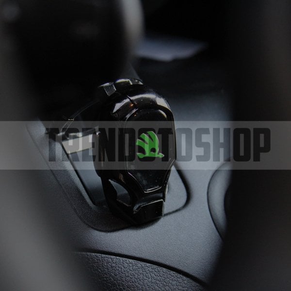 Skoda Uyumlu Start Stop Tuşu Kapağı Iron Man Metal Tuş Koruyucu Dekoratif Kapak