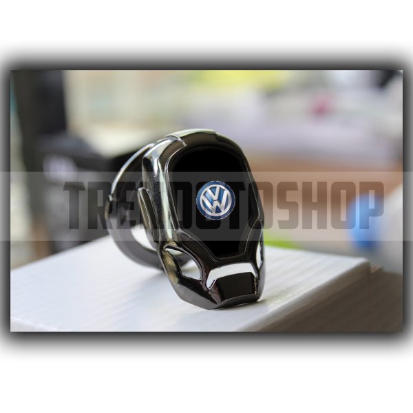 Volkswagen Uyumlu Start Stop Tuşu Kapağı Iron Man Metal Tuş Koruyucu Dekoratif Kapak