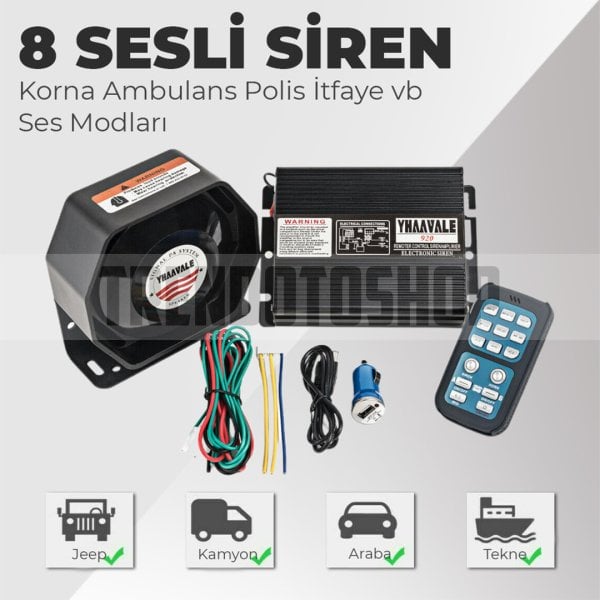200W Profesyonel Slim Siren