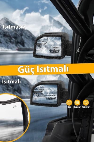 Ford Ranger 2012 sonrası Uyumlu F150 Style Elektrikli Ayna Seti