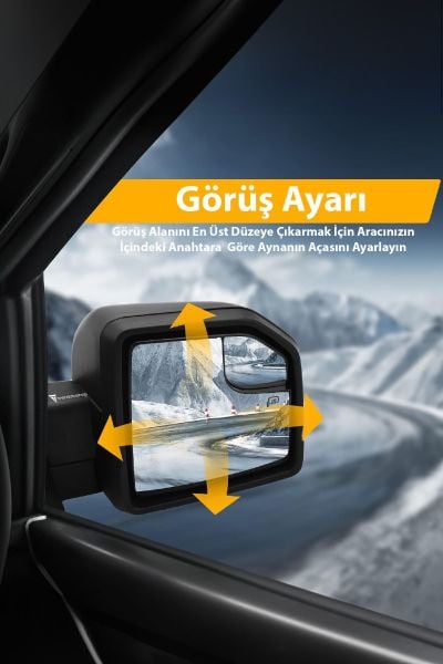 Ford Ranger 2012 sonrası Uyumlu F150 Style Elektrikli Ayna Seti