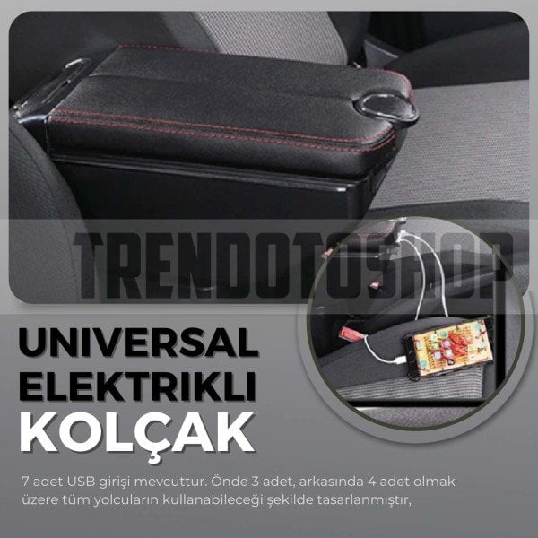 USB Girişli Kolçak Siyah