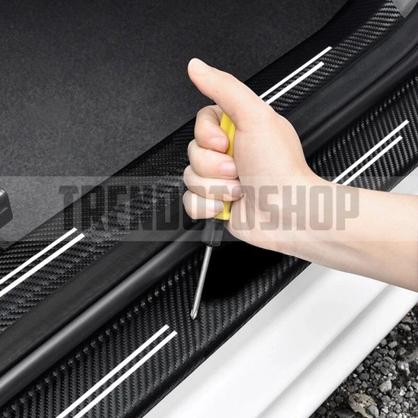 Volvo Uyumlu Karbon Kapı Eşiği Folyo 4'lü Set Orijinal Hava Kanallı Uyumlu Ithal