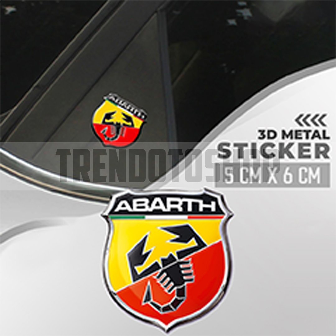 Fiat Abarth Sticker Metal Arma
