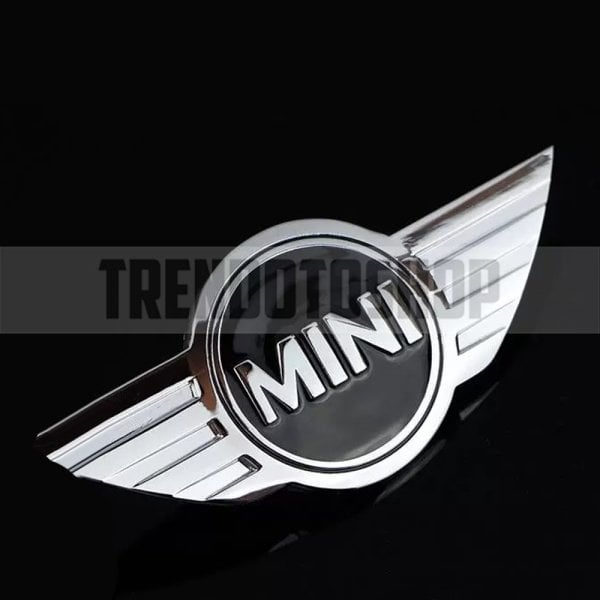 Mini Cooper Uyumlu Gümüş Renk Metal Arma Sticker Yapışkanlı