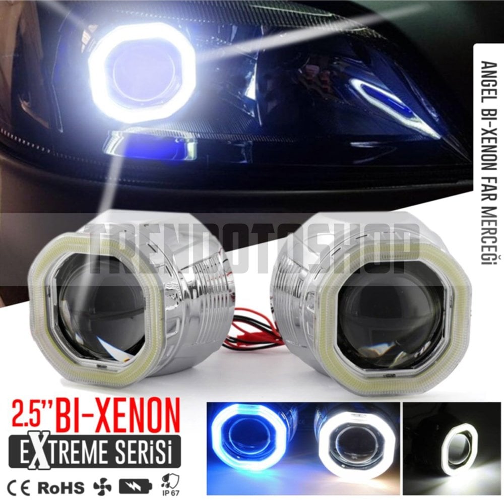 2.5'' Universal Bi-Xenon Kare Angel Far Merceği