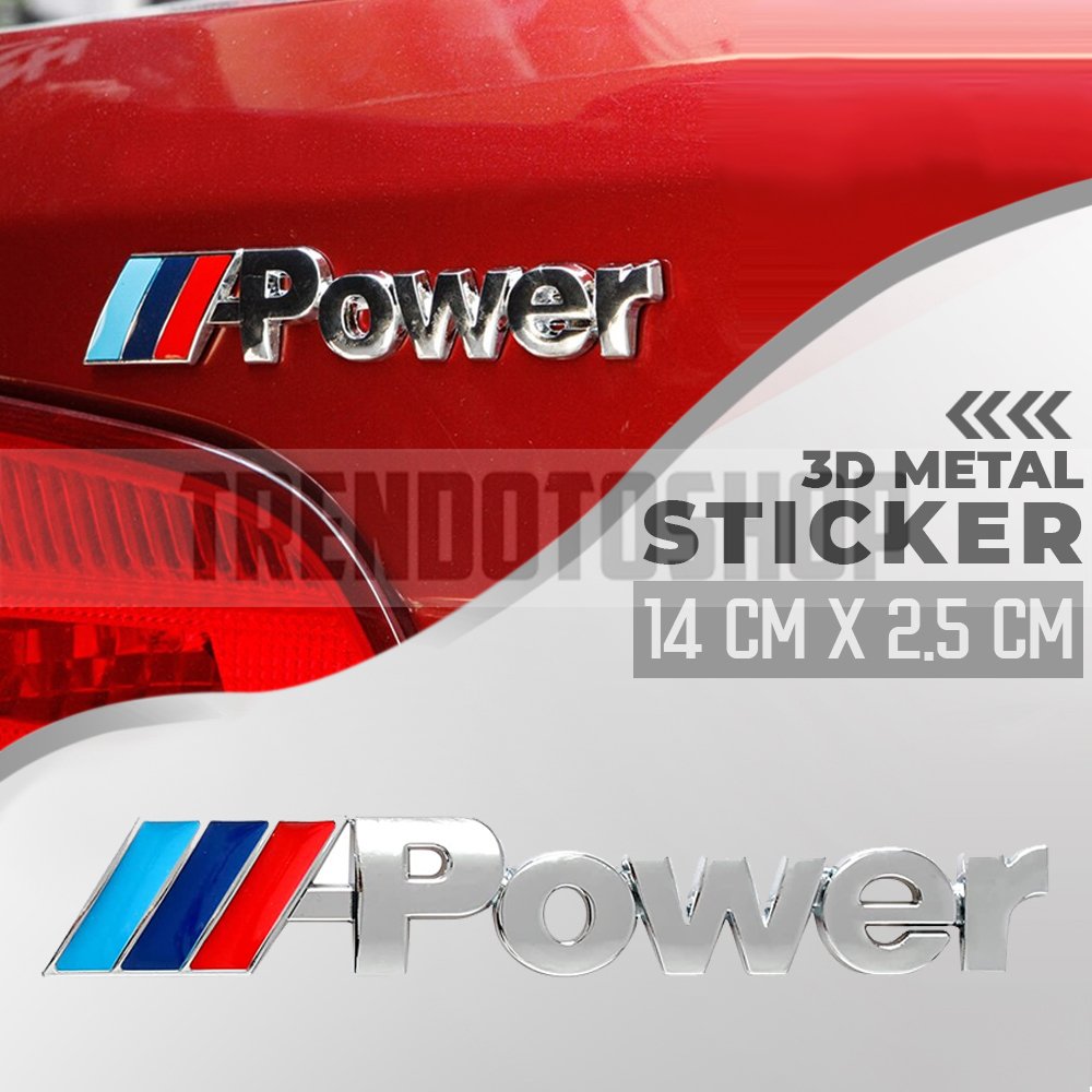 Bmw Power Sticker Metal Arma
