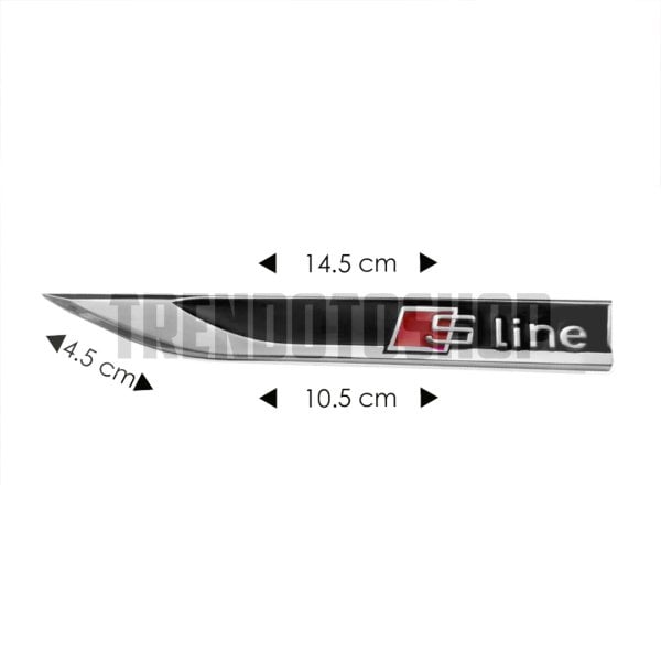 S-Line Spor Görünümlü Çamurluk Bıçak Sticker Siyah