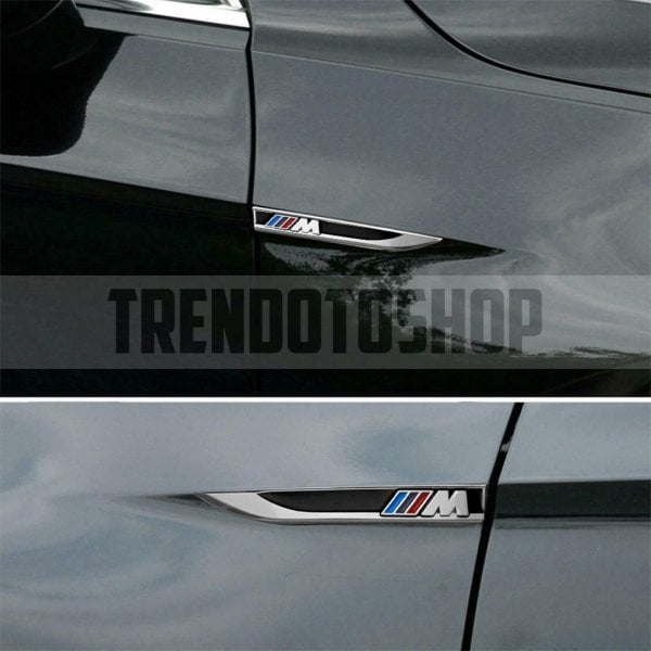 Bmw M3 Spor Görünümlü Çamurluk Bıçak Sticker Siyah
