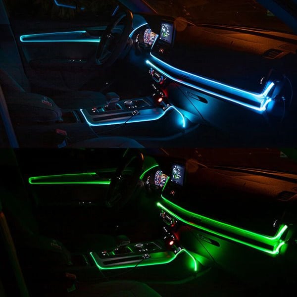 RGB Araç Içi Atmosfer Ambiyans İp Neon Torpido Led 3 Metre USB Girişli