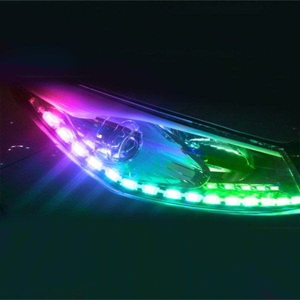 Far Içi Far Üstü Kristal Rgb Kayar Led YAPIŞKANLI 16 LED