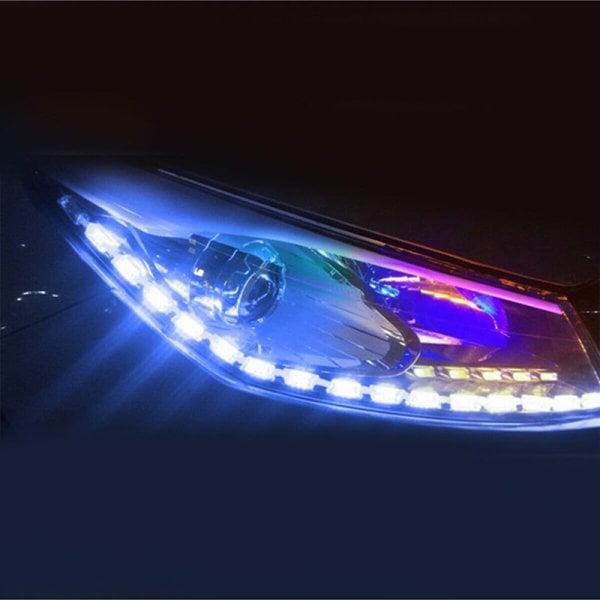 Far Içi Far Üstü Kristal Rgb Kayar Led YAPIŞKANLI 16 LED