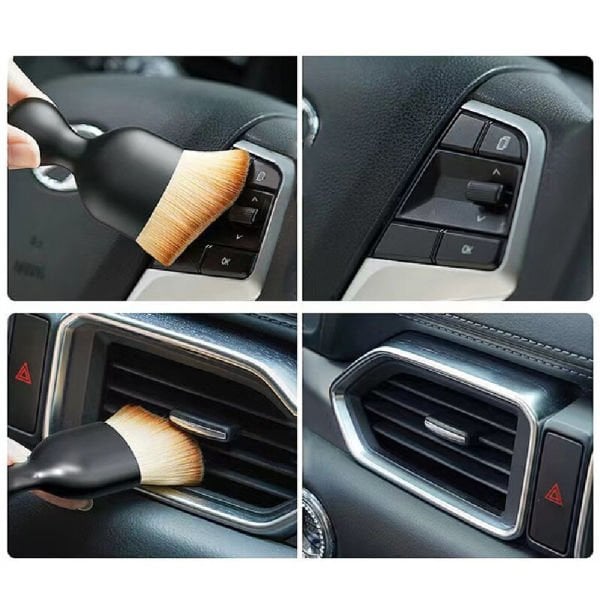 Volkswagen Uyumlu Araç içi kavisli yumuşak kıllı temizleme fırçası