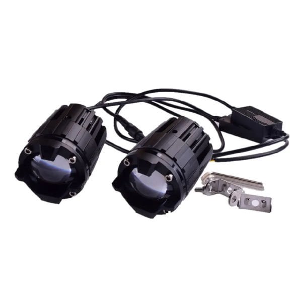 Raven 2 Adet 30W Çift Renk Turuncu Beyaz 3 Modlu Motosiklet Sis Farı Led Lamba