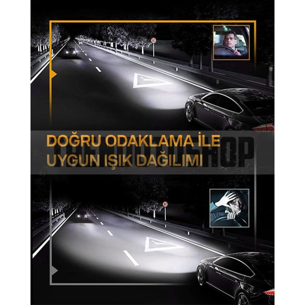 Vision Plus Gold Super Mini/Slim CSP Led Xenon Far Ampulü Canbus 35W 9400 Lümen 9012