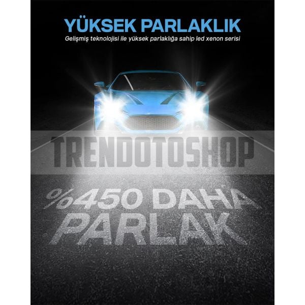 Vision Plus Compact Mini DOB Led Xenon Far Ampulü 24W 6800 Lümen H7