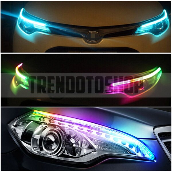 Far İçi Far Üstü Kumandalı RGB Kayar Led