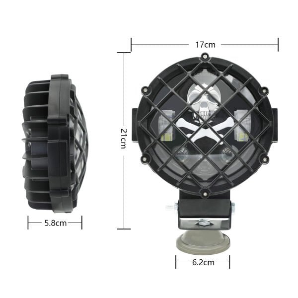 Pirate(X) RGB Off Road Kafesli X Angel Led Projektör Lamba