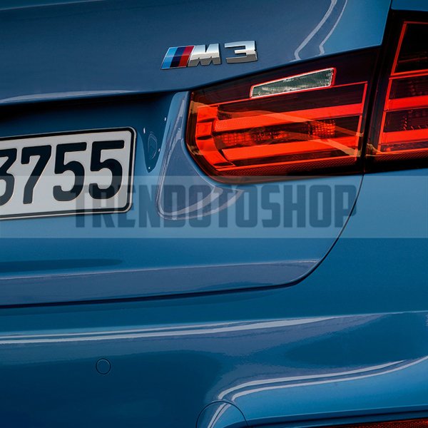 Bmw M3 Gümüş Renk Paslanmaz Metal Arma Sticker Yapışkanlı