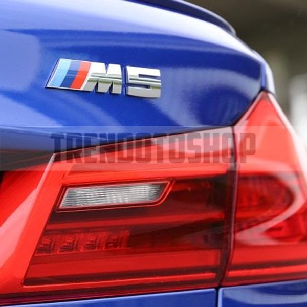 Bmw M5 Gümüş Renk Paslanmaz Metal Arma Sticker Yapışkanlı