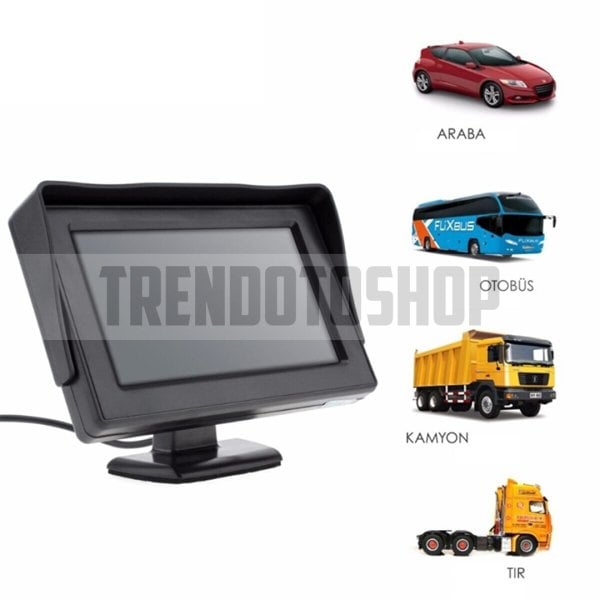 3.5'' Tft Lcd Araç Içi Kamerasız Geri Görüş Monitörü 800 X 480 Piksel
