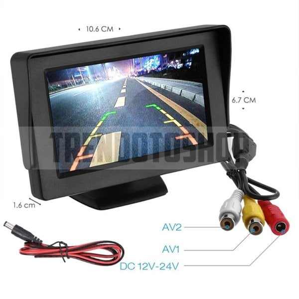 3.5'' Tft Lcd Araç Içi Kamerasız Geri Görüş Monitörü 800 X 480 Piksel
