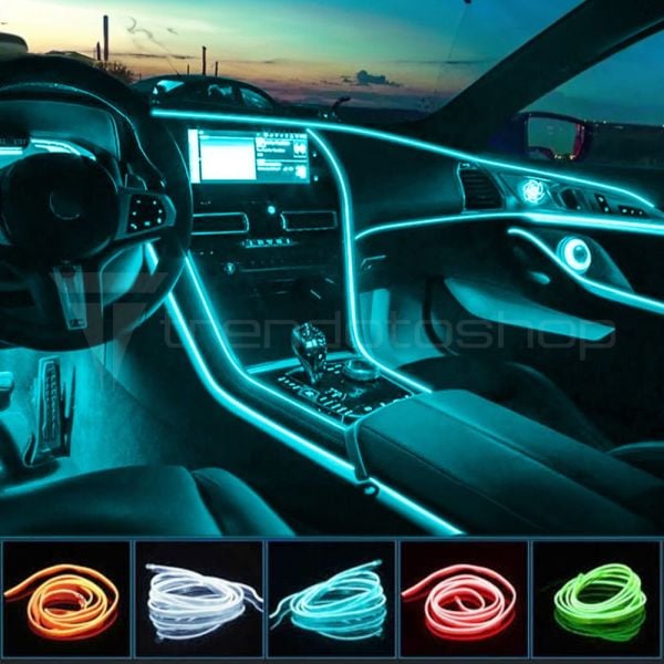 Buz Mavi İp Neon Led Torpido Şeridi 2 METRE