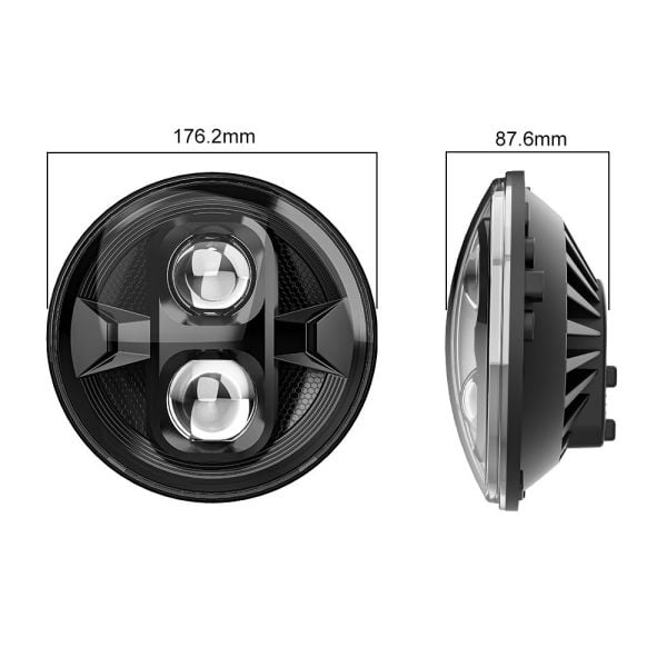 Harley Davidson Motosiklet Uyumlu Orijinal Mercekli Led Far