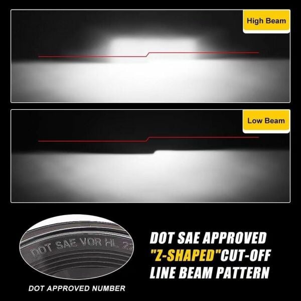 Harley Davidson Motosiklet Uyumlu Orijinal Mercekli Led Far