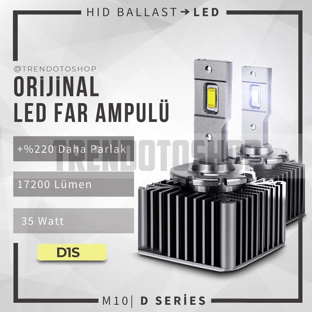 D1S M10 Led Xenon Far Ampulü 35W 17200 LM