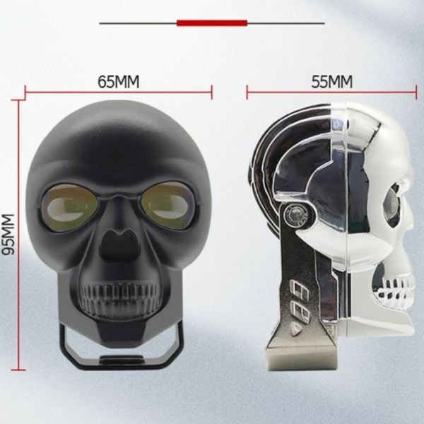 Skull Head Özel Tasarım Motosiklet Sis Lambası