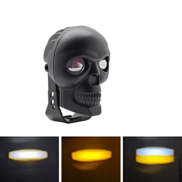 Skull Head Özel Tasarım Motosiklet Sis Lambası