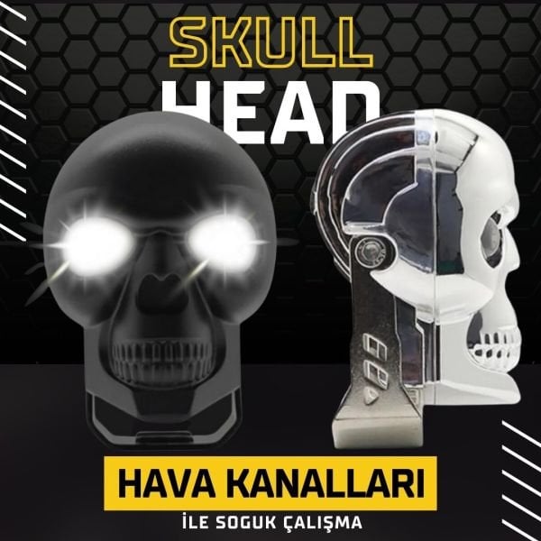 Skull Head Özel Tasarım Motosiklet Sis Lambası